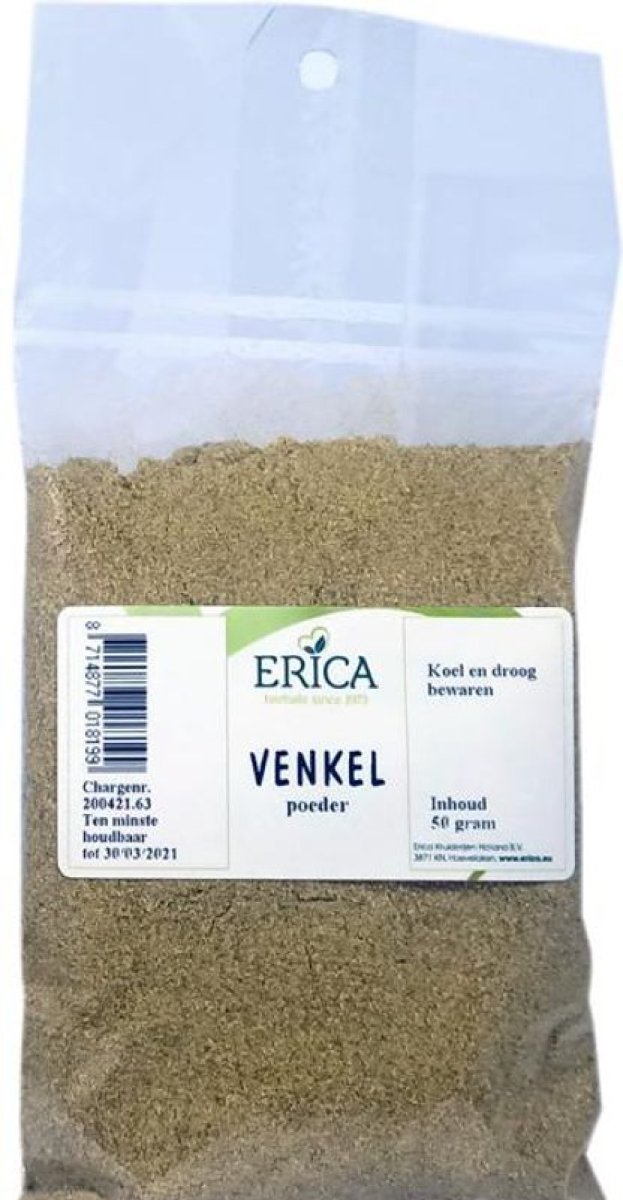 ERICA Semi Di Finocchio Macinati 50 G | Sacchetti di spezie