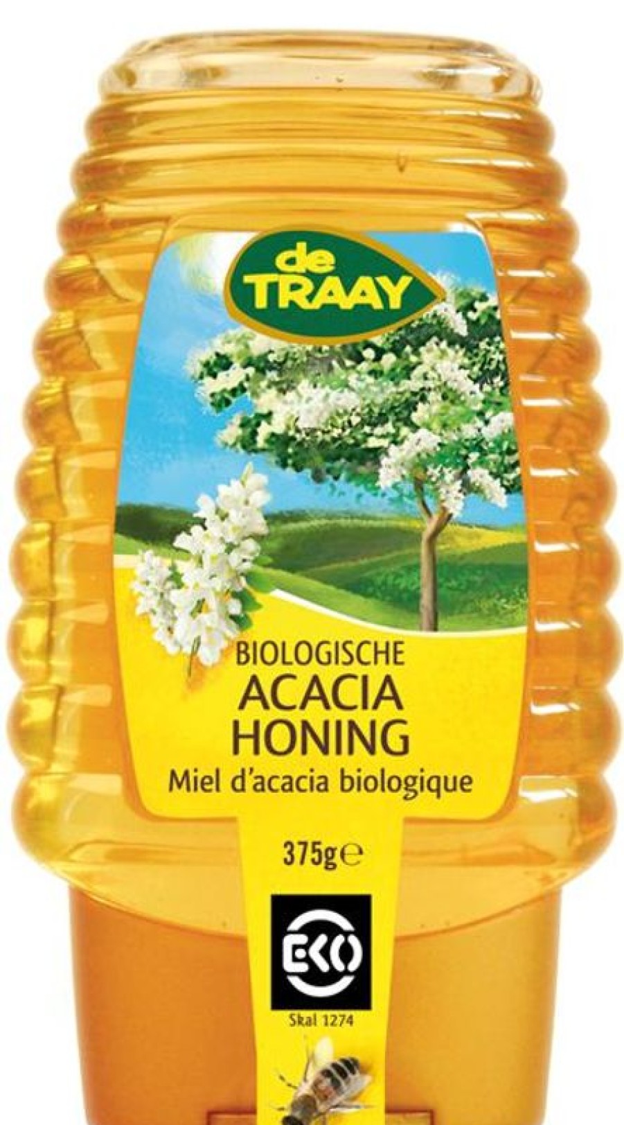 TRAAY Bottiglia da Spremere Miele di Acacia (6) 365 Grammi | Miele