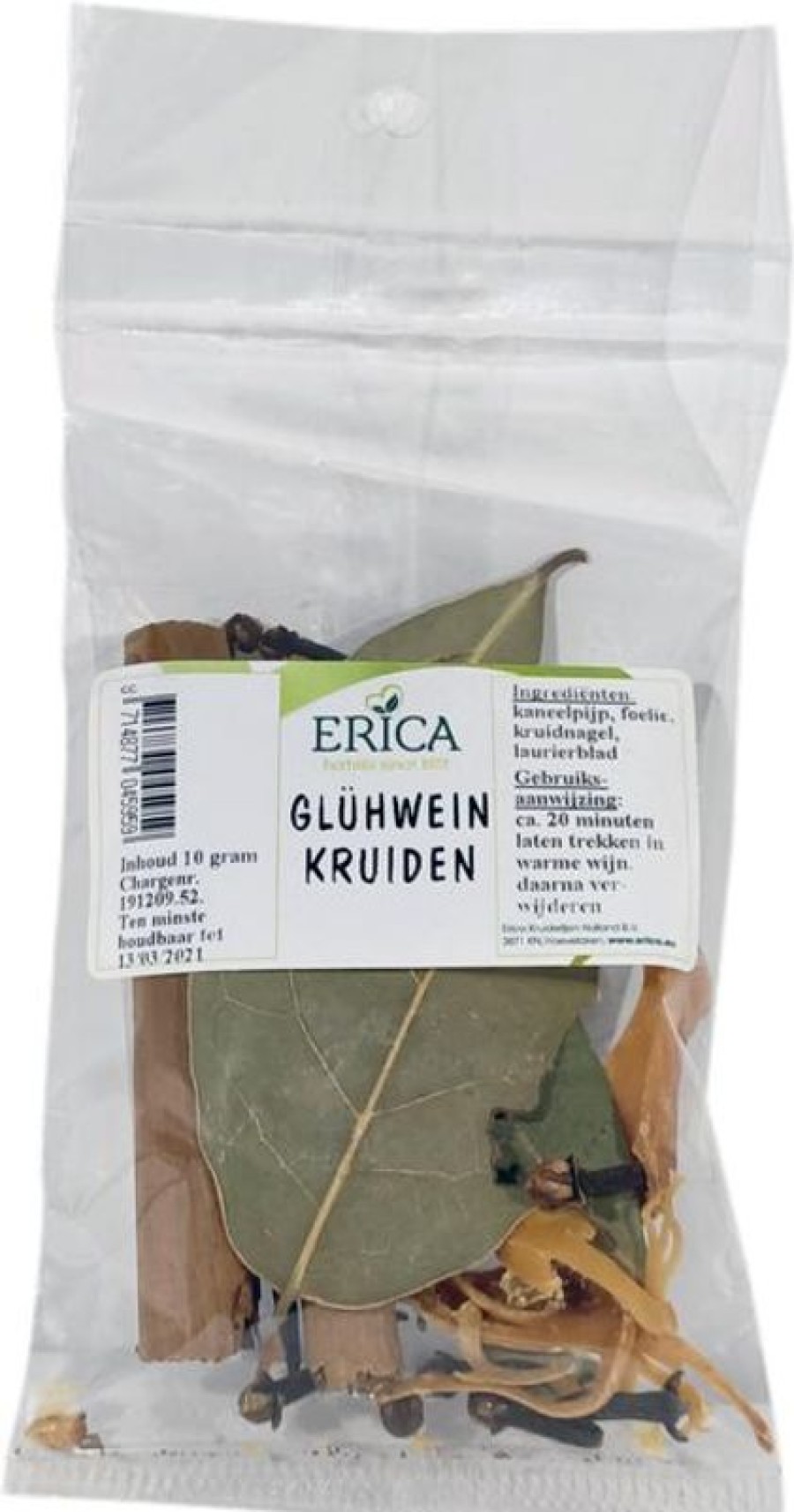 ERICA Gluhwein Erbe 10 G | Sacchetti di spezie