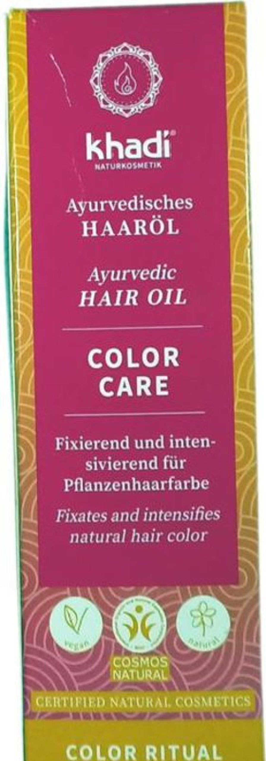 KHADI Olio per capelli ayurvedico Khadi per la cura del colore 50 ml | Colorazione dei capelli