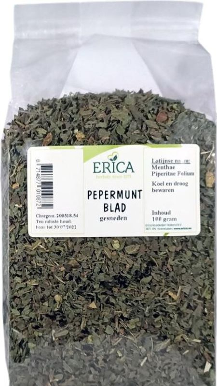 ERICA Foglia Di Menta Piperita Tagliata 100 G | Spezie