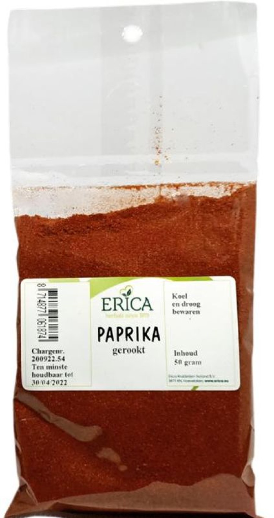 ERICA Paprica Affumicata 50 G | Sacchetti di spezie