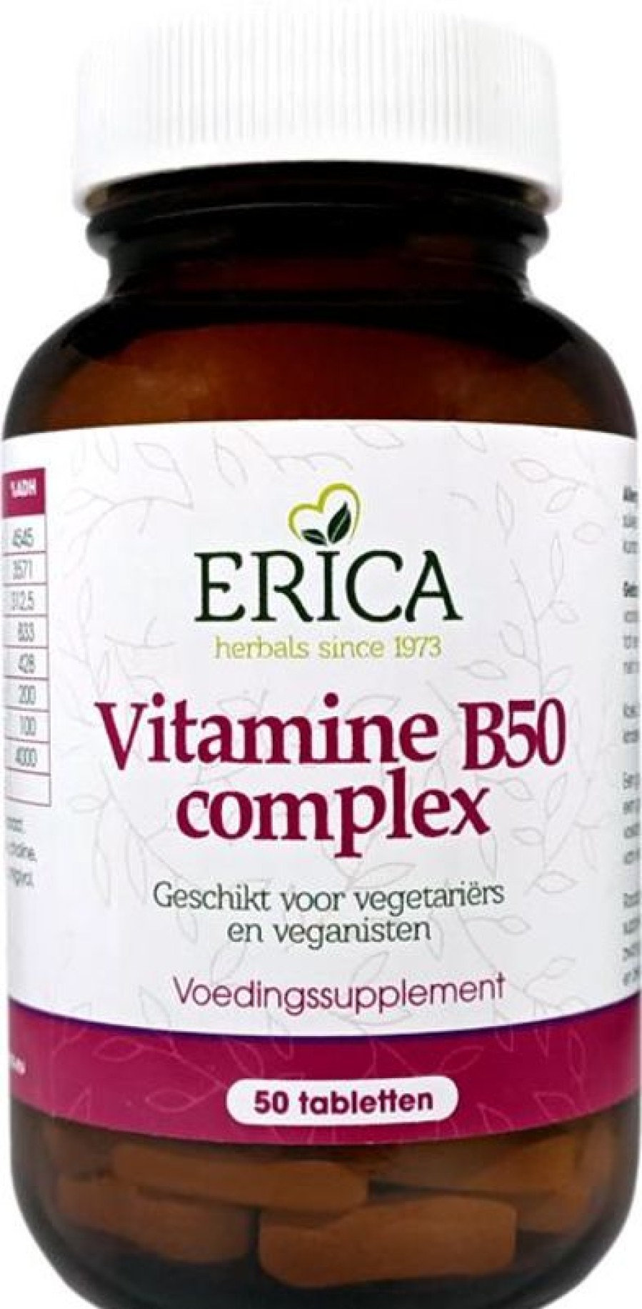 ERICA Vitamina B 50 Complex Compresse 50 Mg 100 Pz | Pelle Capelli Unghie