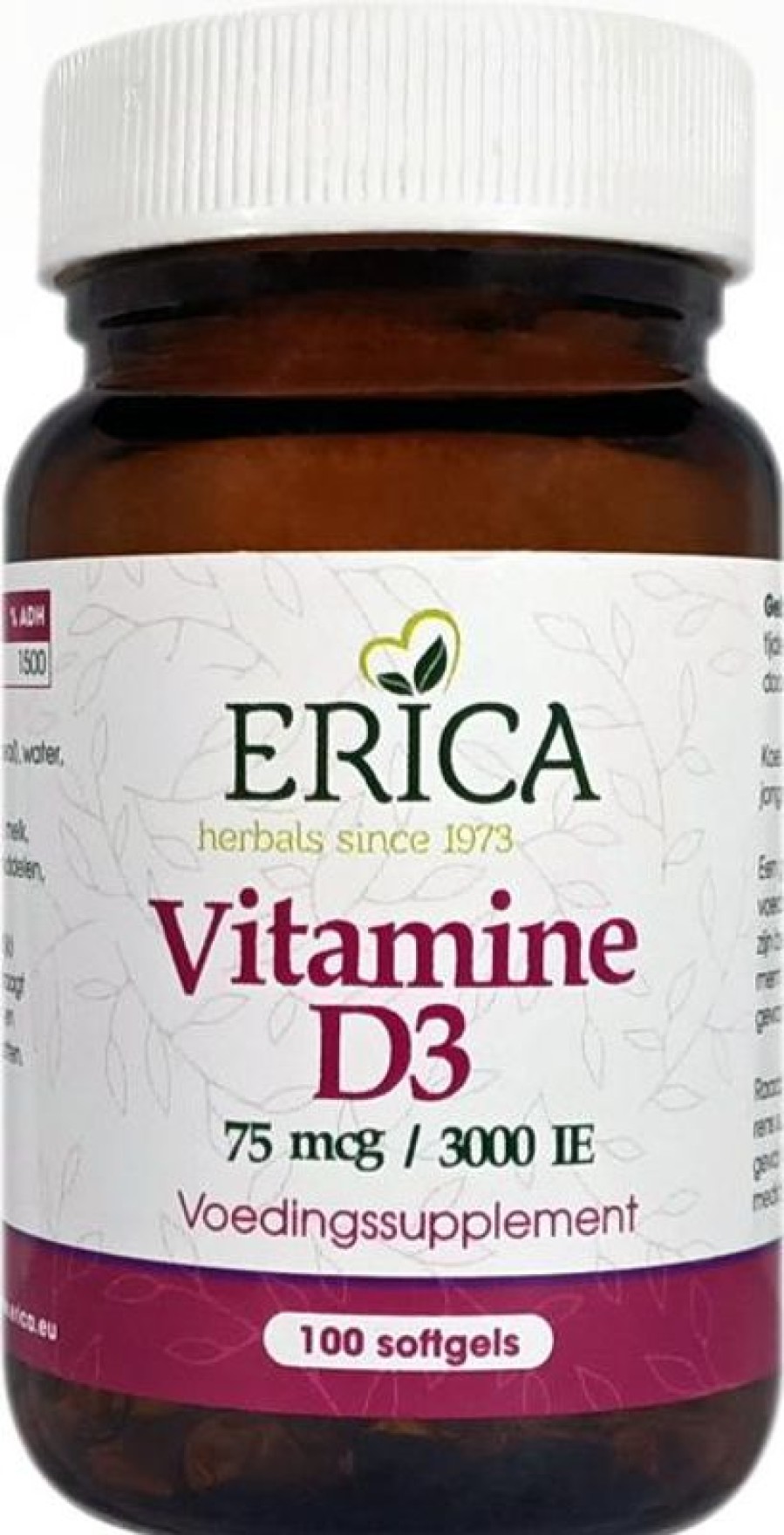 ERICA Vitamina D3 75 Mcg 100 capsule molli | Vitamina D ed E