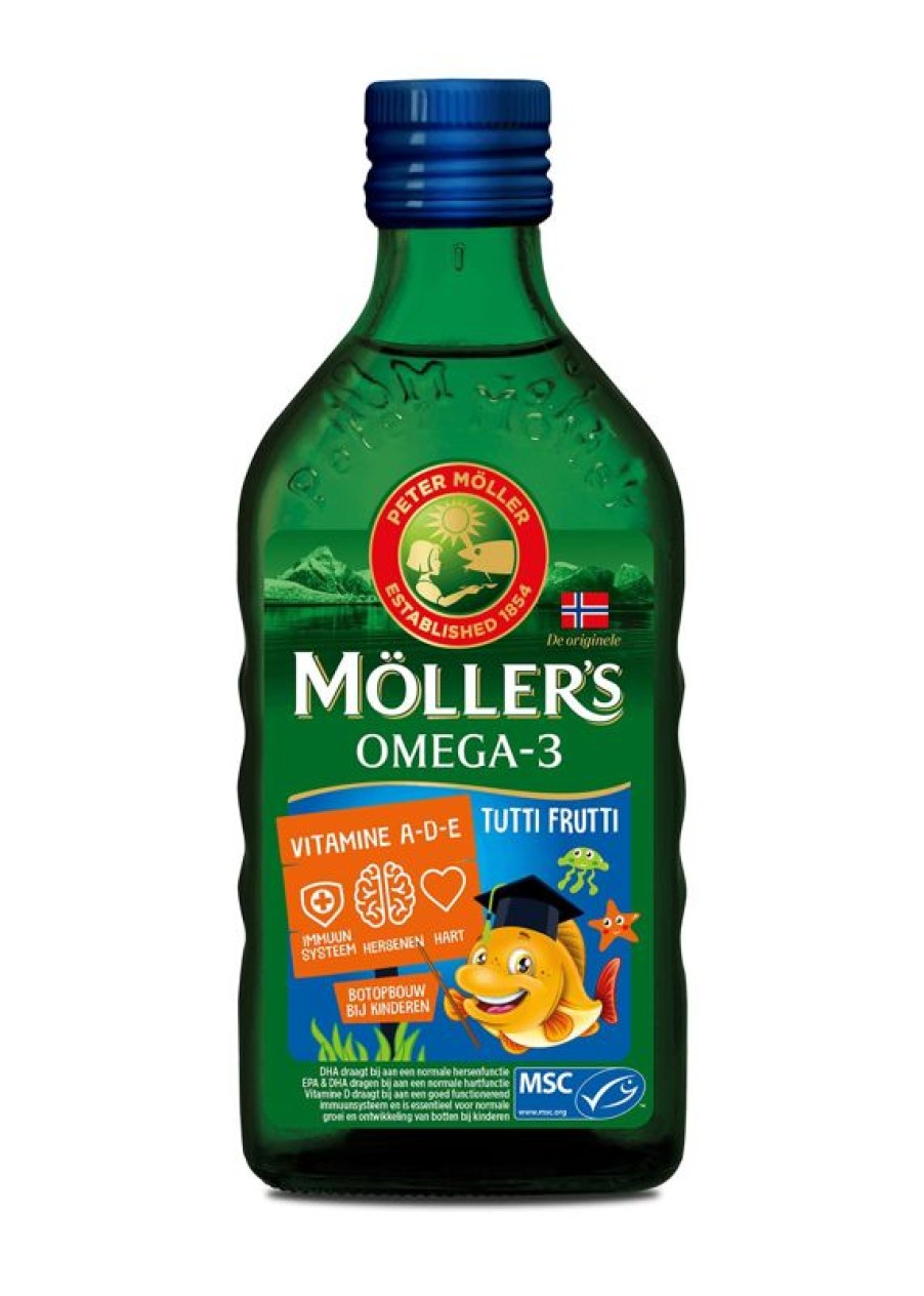 MÖLLERS Olio Di Fegato Di Merluzzo Tutti Frutti Kids 250 Ml | Acidi grassi Omega