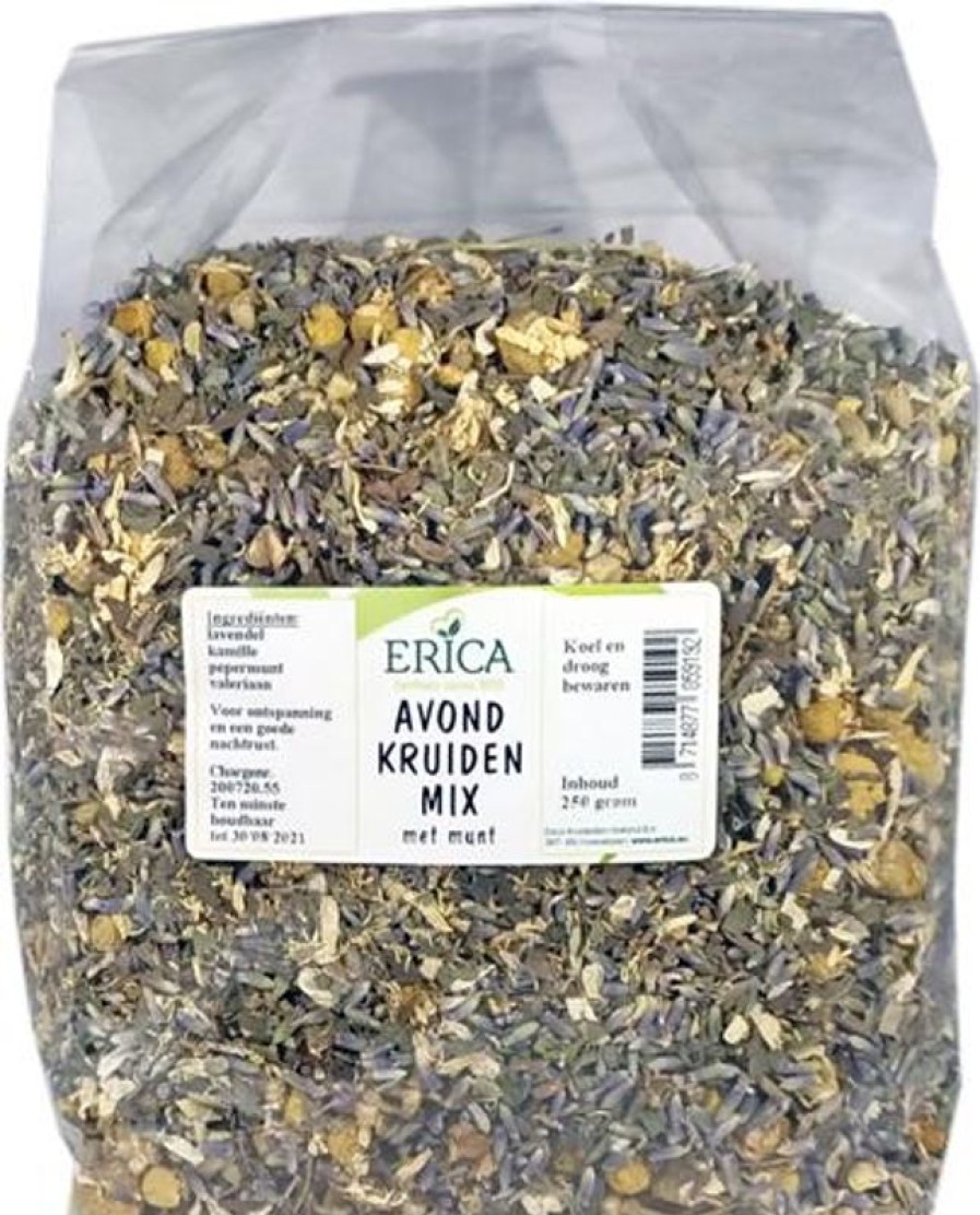 ERICA Miscela di erbe serali con menta 250 G | Tisana mista alle erbe