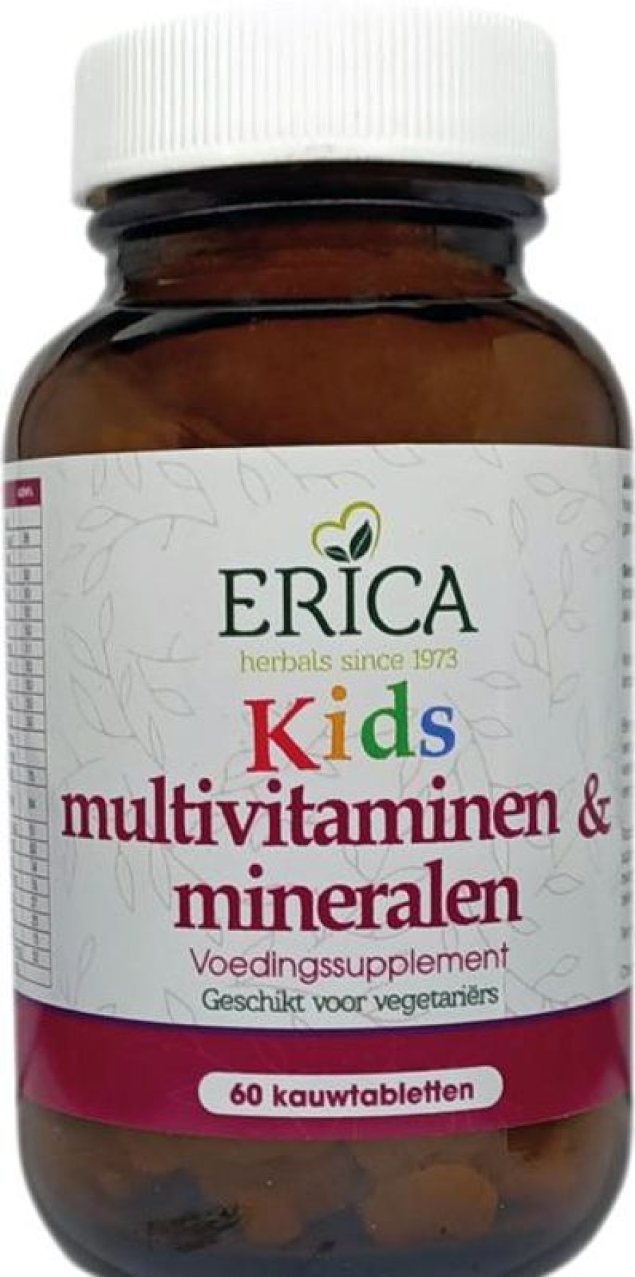 ERICA Multivitaminici e minerali per bambini 60 cucchiai masticabili | Multivitaminici