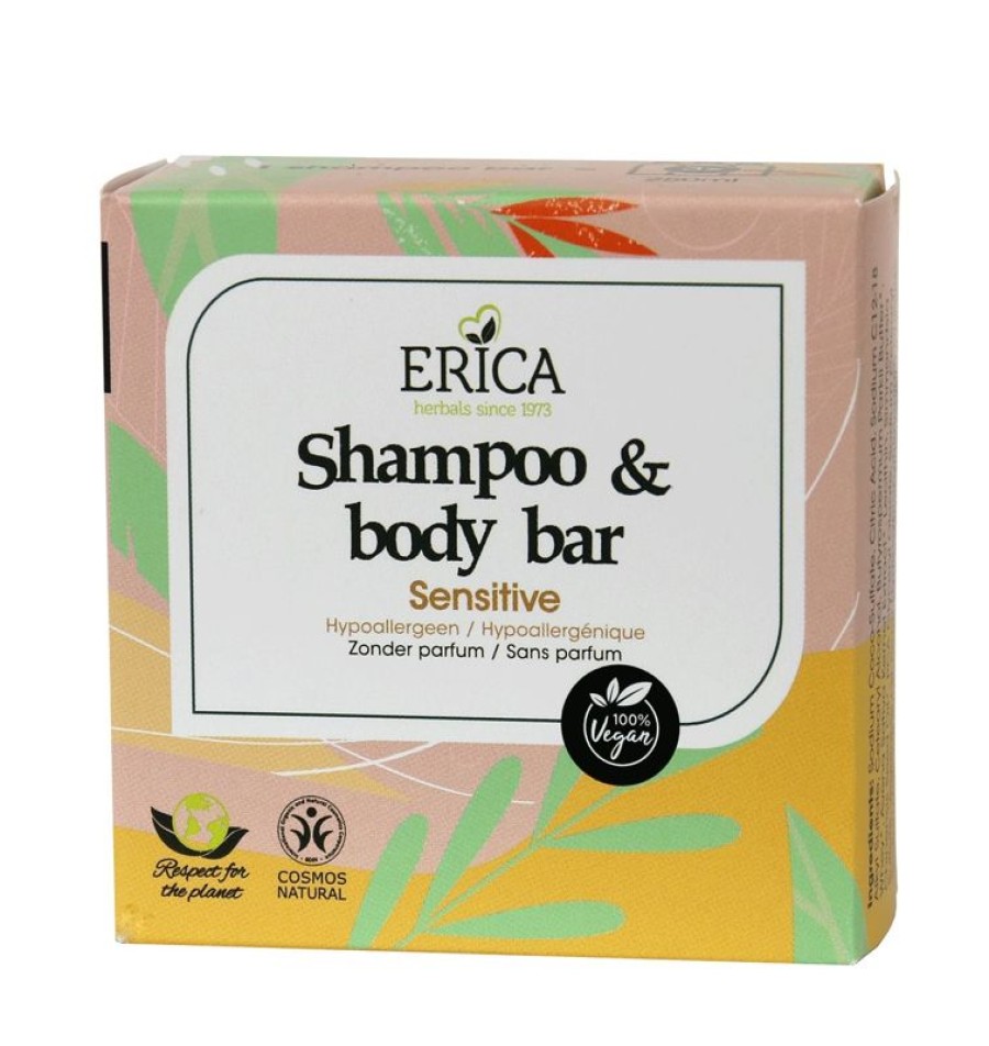 ERICA Barra corpo shampoo sensibile | Barre per doccia e shampoo