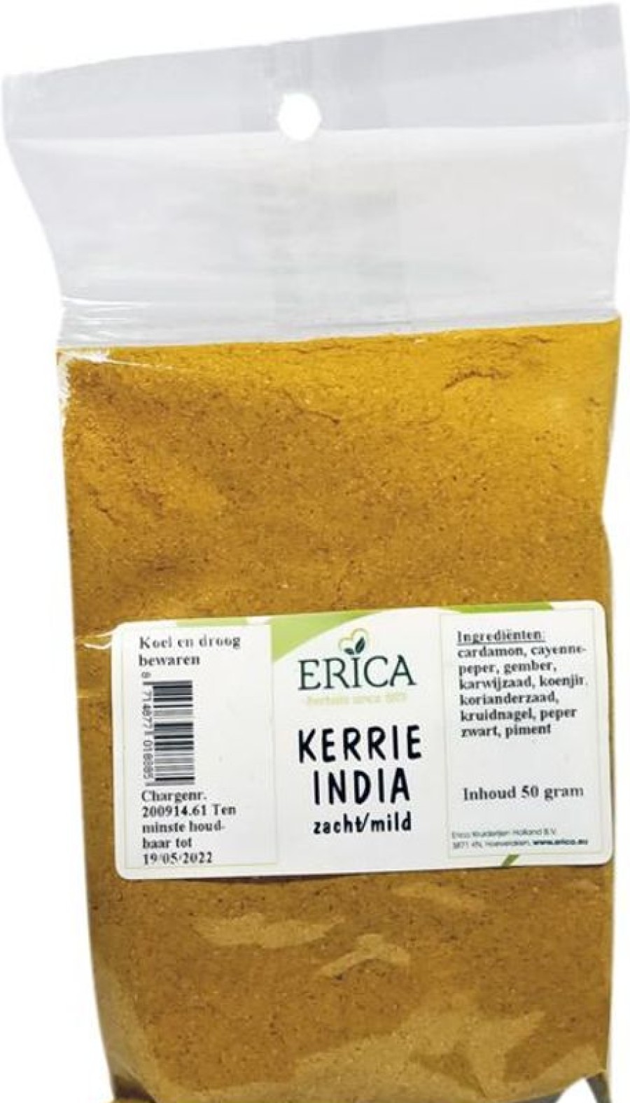 ERICA Curry Indiano 50 G | Sacchetti di spezie
