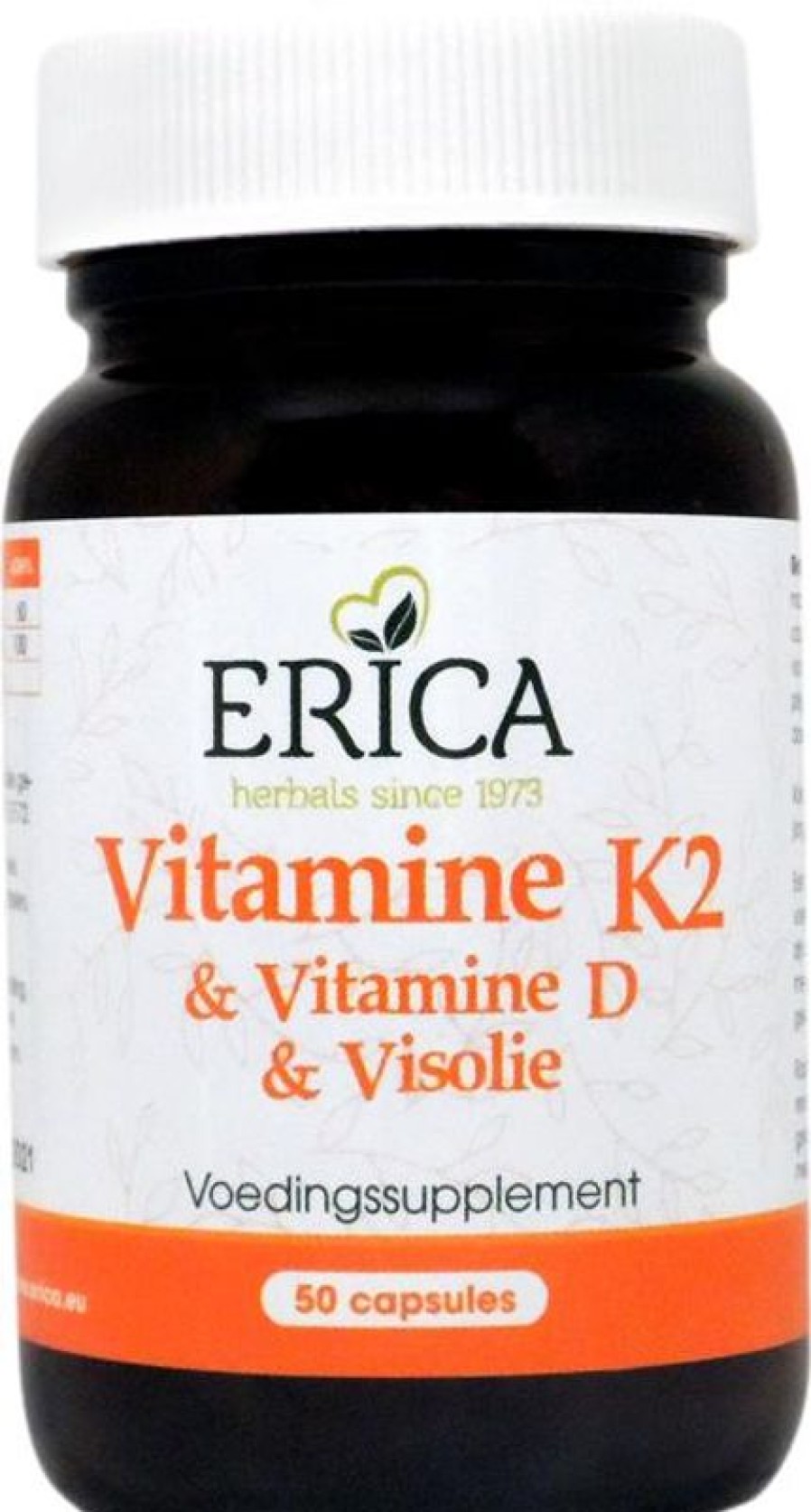 ERICA Vitamina K2 + Vit D + Olio di pesce 50 capsule molli | Gli anziani