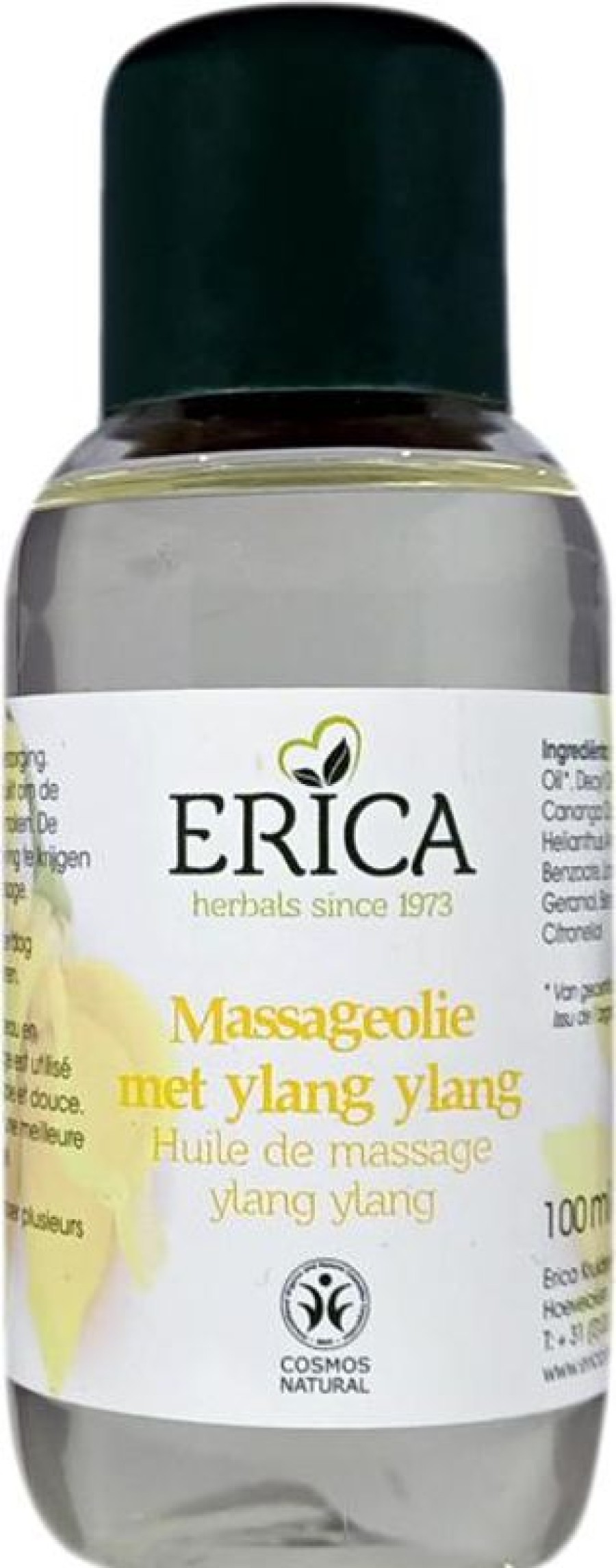 ERICA Olio da Massaggio all'Ylang Ylang 100 ml | Pelle E Massaggio