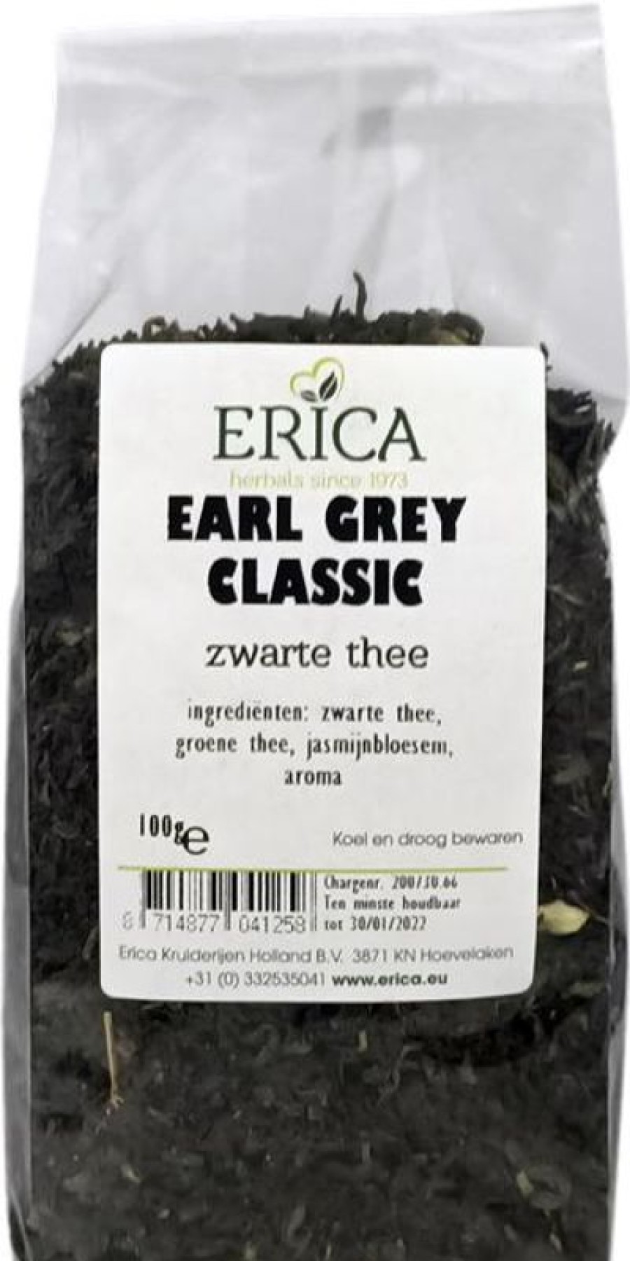 ERICA Earl Grey Classico 100 G | Tè nero