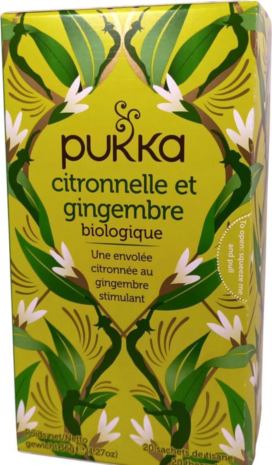 PUKKA Tisana Citronella-Zenzero 20 Bustine | Tè benefico