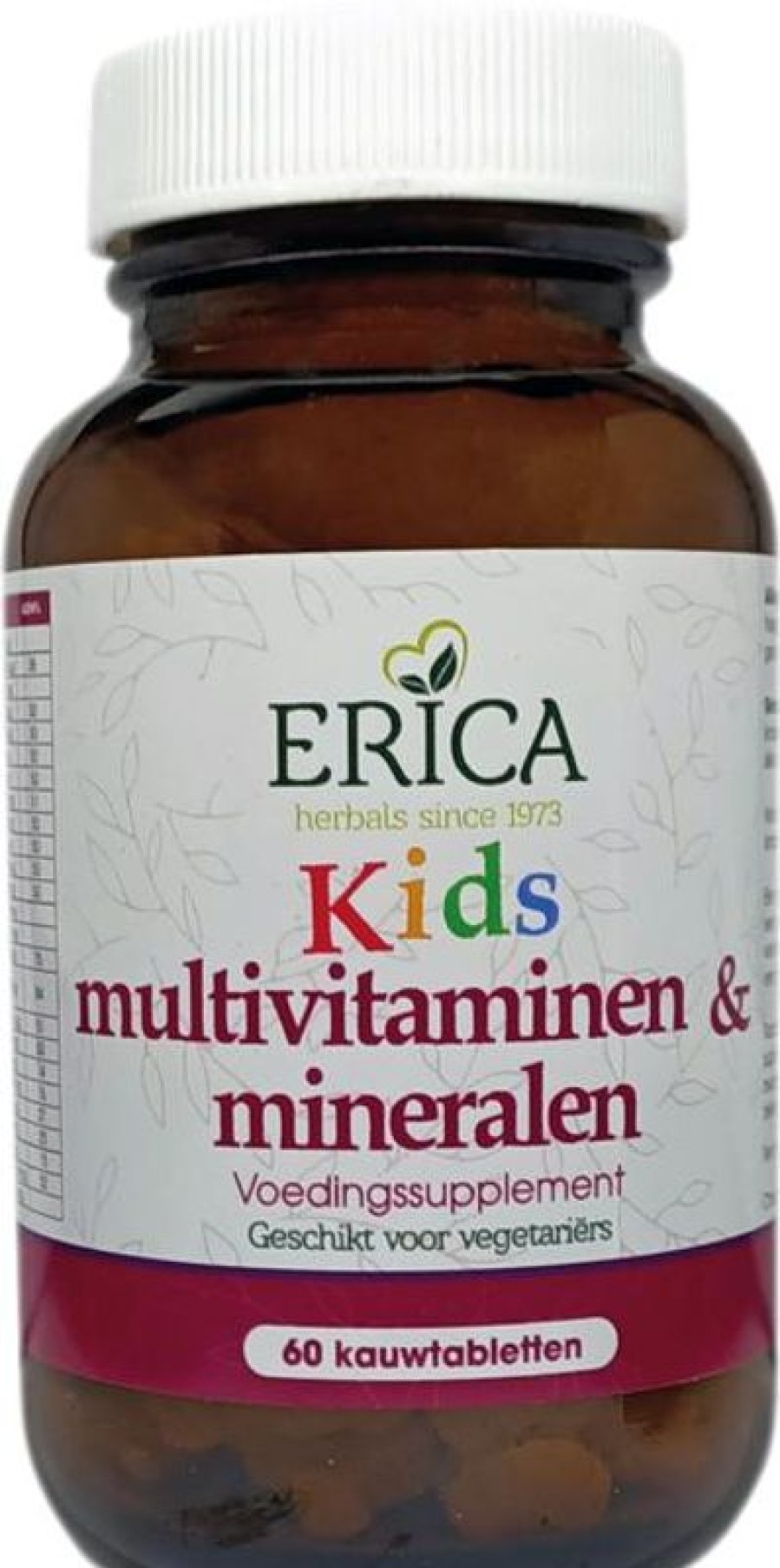 ERICA Multivitaminici e minerali per bambini 60 cucchiai masticabili | Multivitaminici