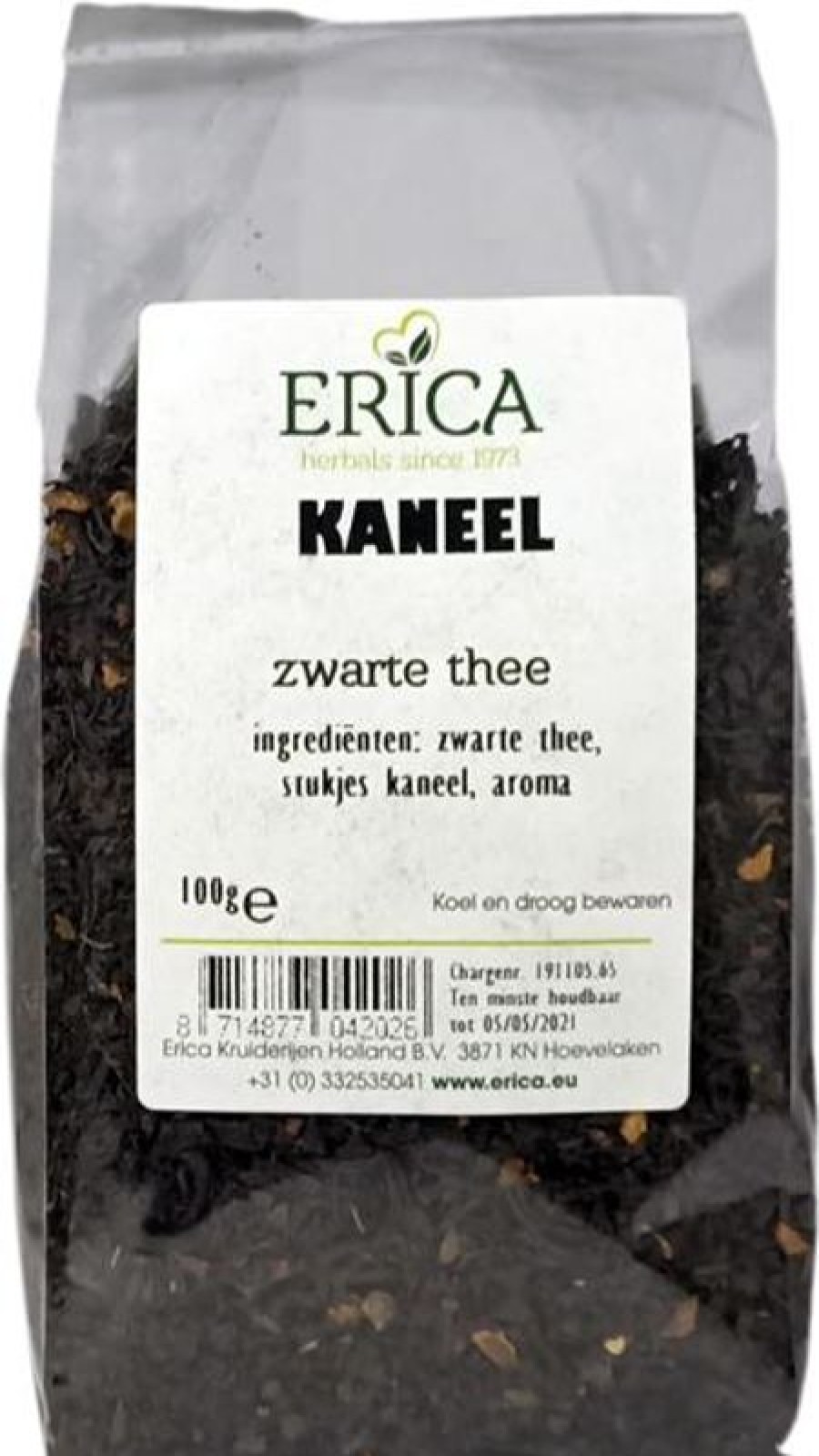 ERICA Tè Alla Cannella 100 G | Tè nero