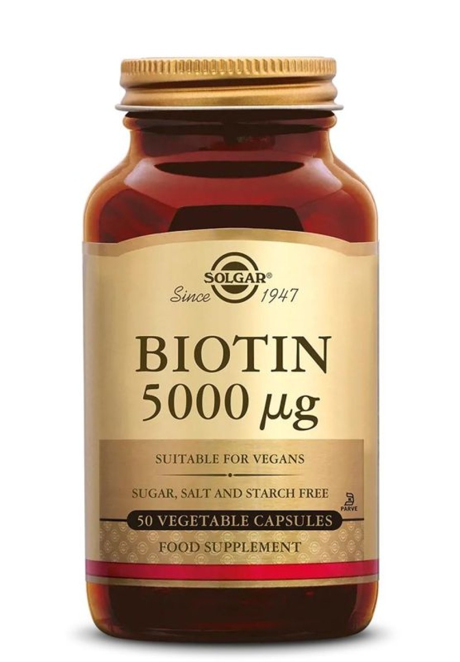 SOLGAR Solgar Biotina 5000 Mcg 100 capsule vegetali | Vitamina B