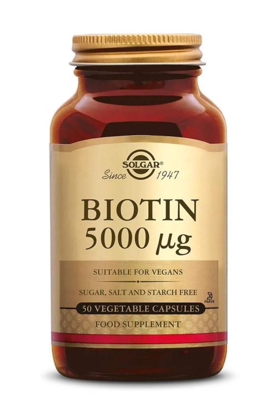 SOLGAR Solgar Biotina 5000 Mcg 100 capsule vegetali | Vitamina B