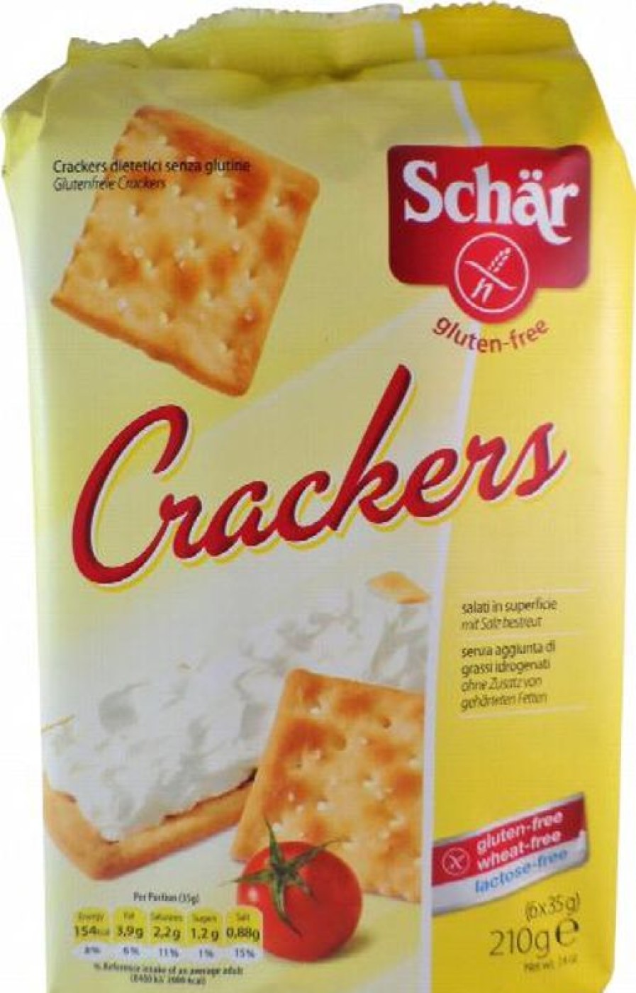 erica Dr.Schar Crackers senza glutine 210 grammi | Senza glutine