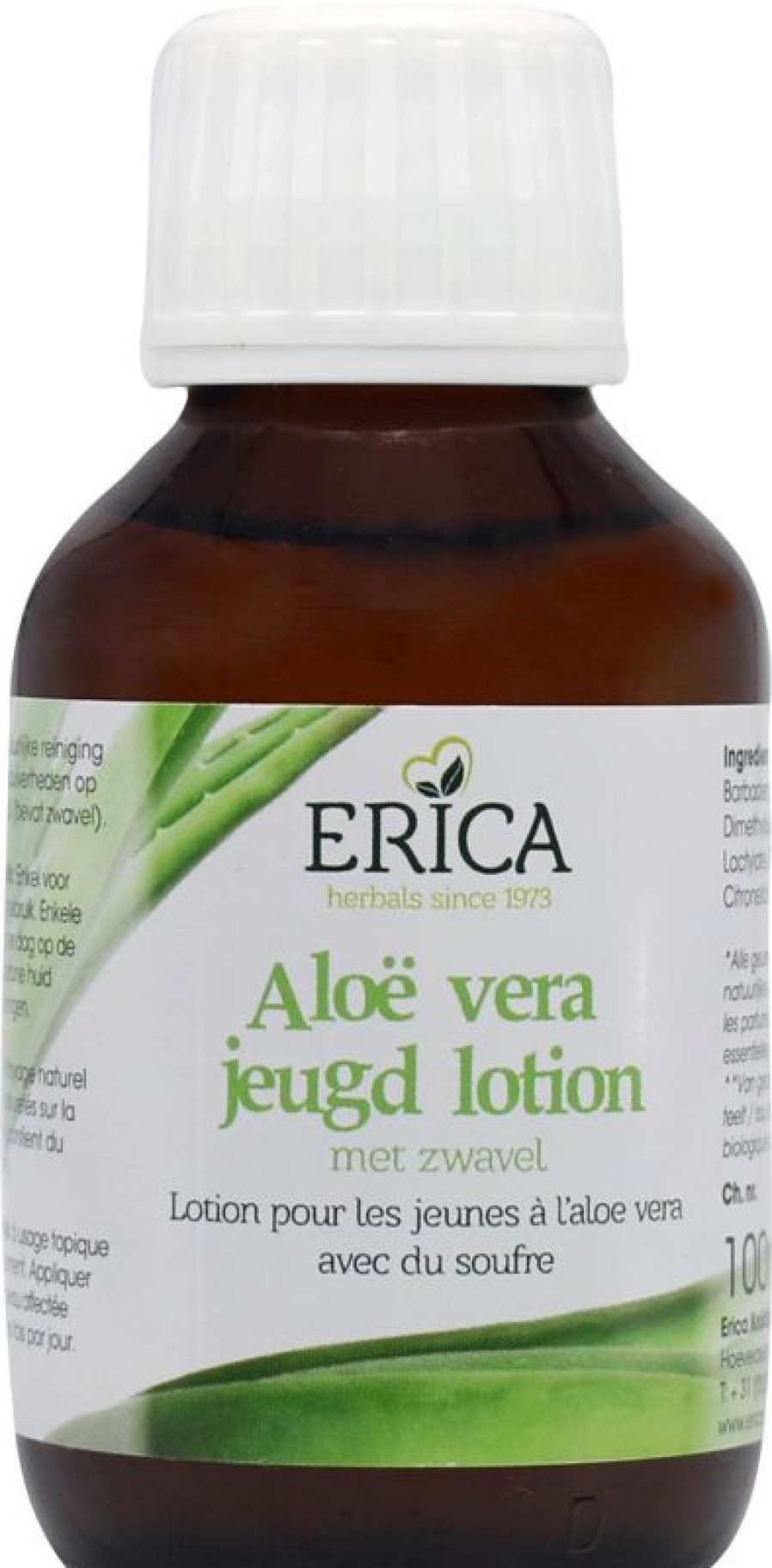 ERICA Aloe Lozione Giovinezza allo Zolfo Vetro da 100 ml | Pulizia