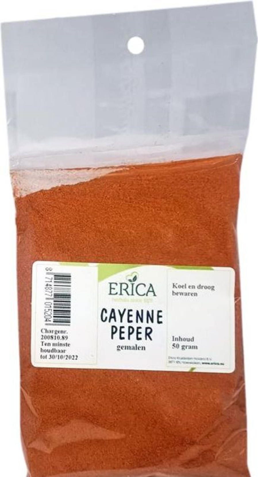 ERICA Pepe Di Caienna Macinato 50 G | Sacchetti di spezie