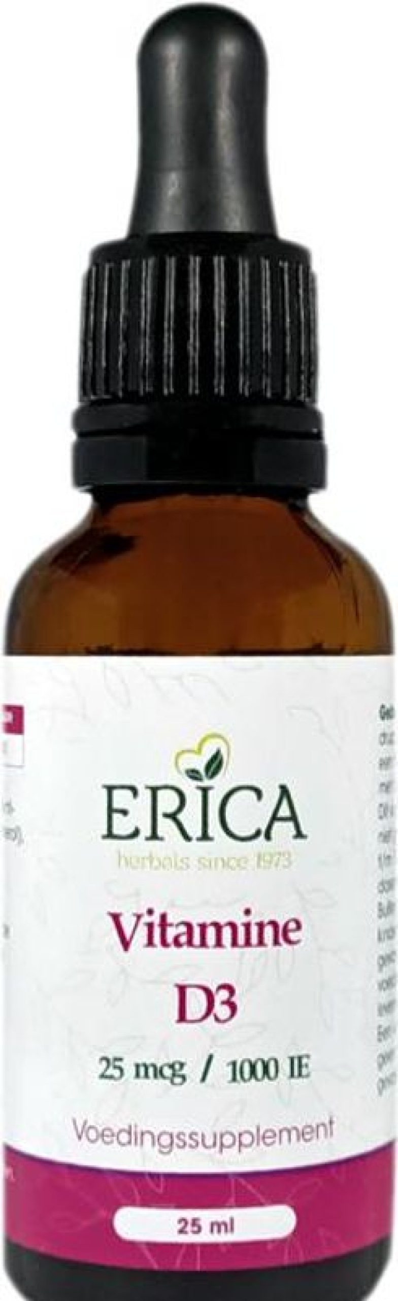 ERICA Vitamina D3 Liquido 25 Mg Base Olio 25 Ml | Vitamina D ed E