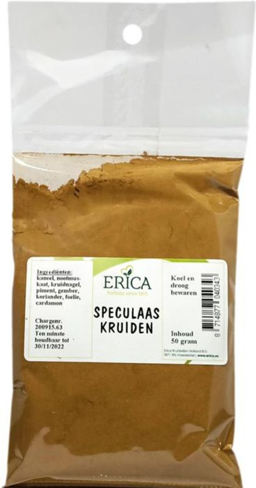 ERICA Speculaas Erbe 50 G | Sacchetti di spezie