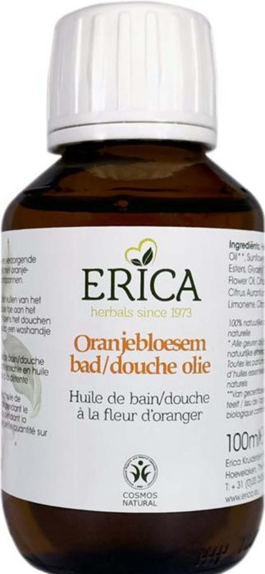 ERICA Olio Bagno/Doccia Fiori D'Arancio 100 Ml | Badolie