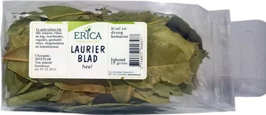 ERICA Foglia di alloro intera 15 G | Sacchetti di spezie