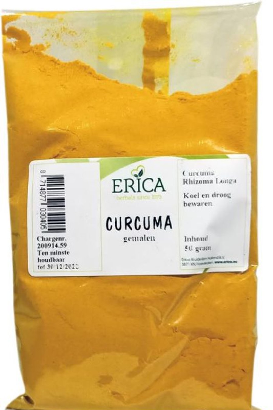 ERICA Curcuma in polvere (curcuma) 50G | Sacchetti di spezie