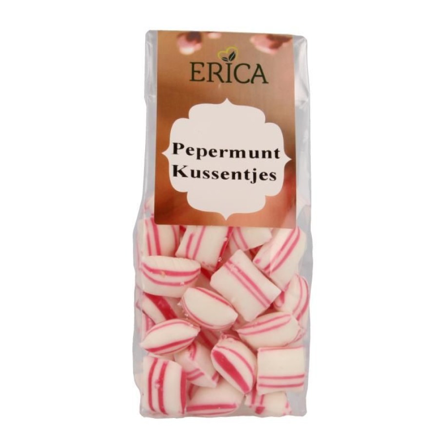 ERICA Cuscini Alla Menta Piperita 150 G | Caramelle alla liquirizia