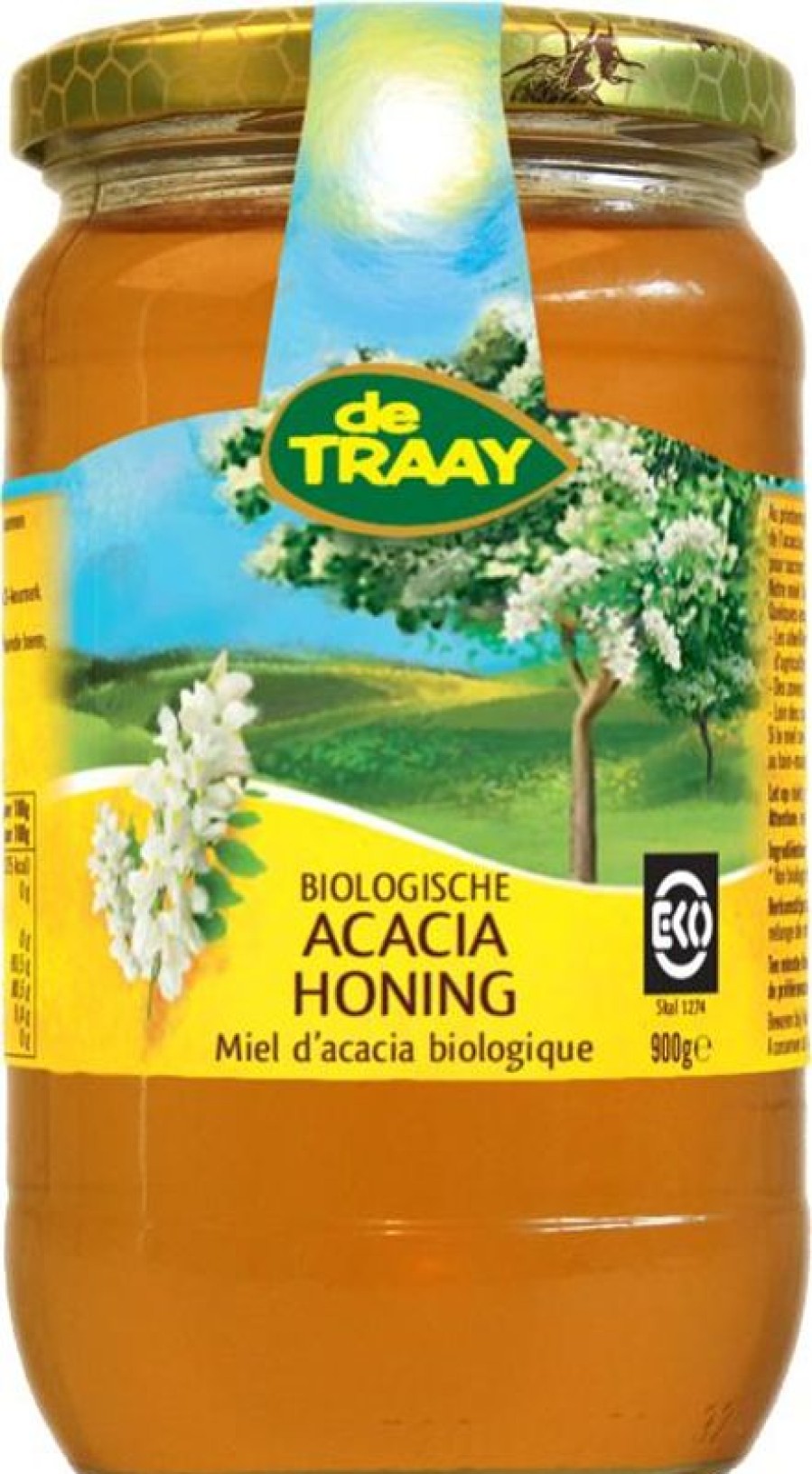 TRAAY Miele di acacia (6) 900 Grammi | Miele
