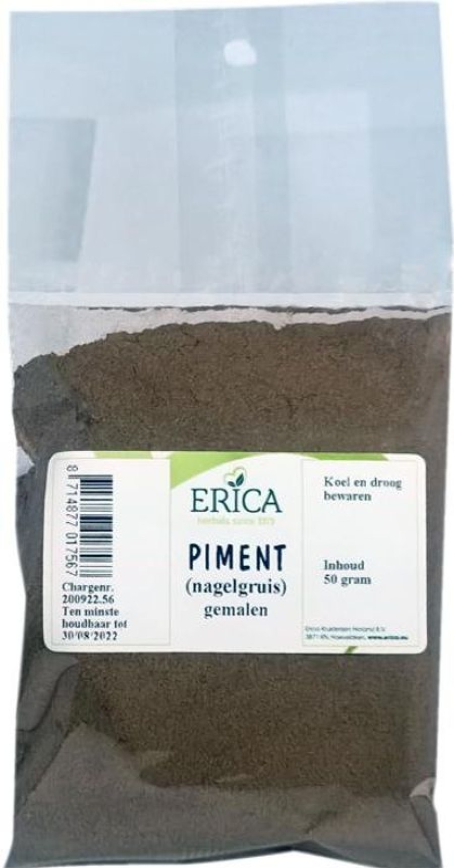 ERICA Pimento macinato 50 G | Sacchetti di spezie