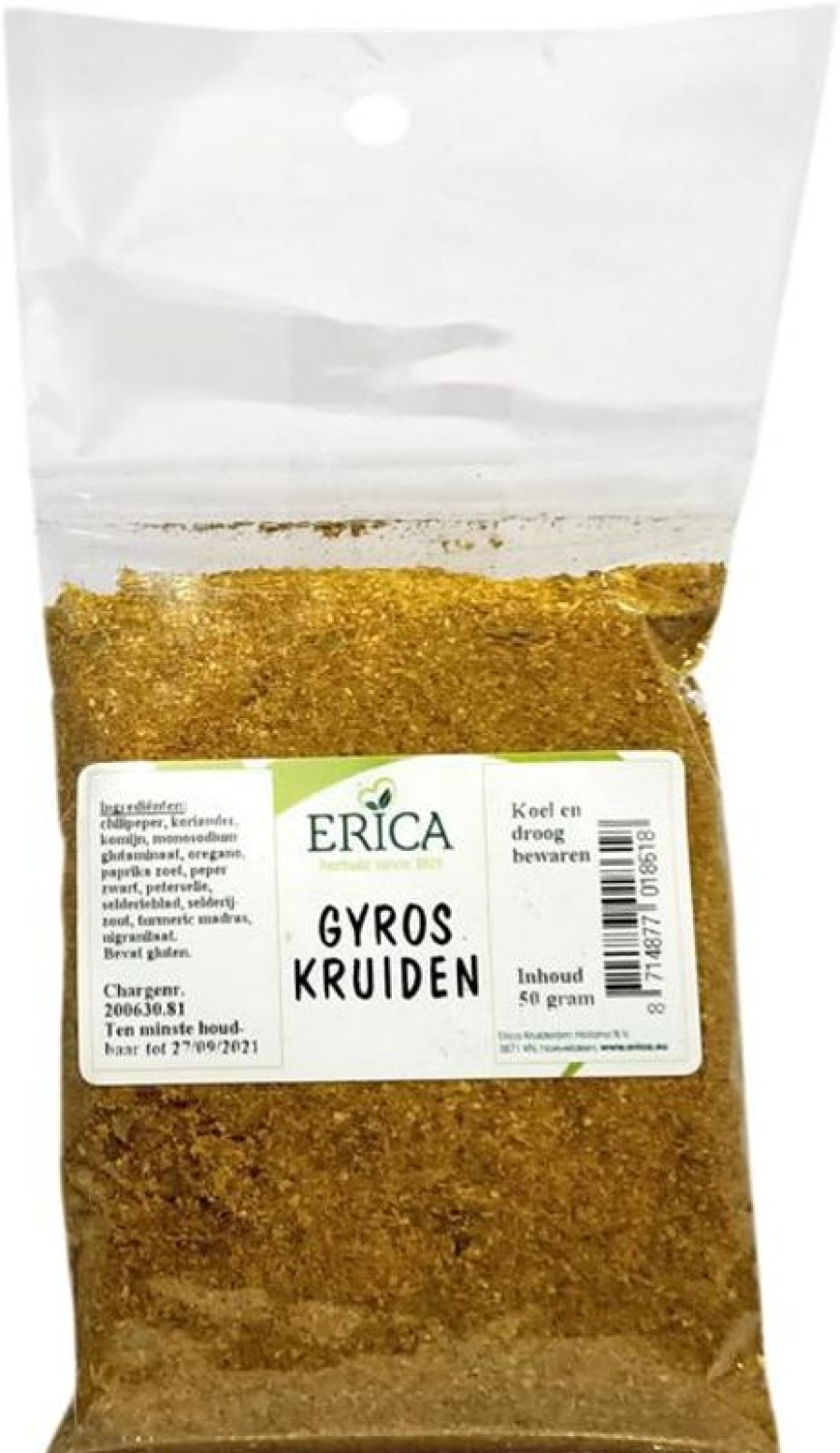 ERICA Gyros Erbe 50 G | Sacchetti di spezie