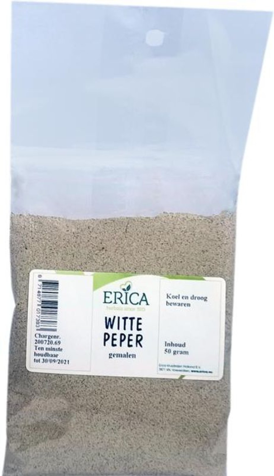 ERICA Pepe Bianco Macinato 50 G | Sacchetti di spezie