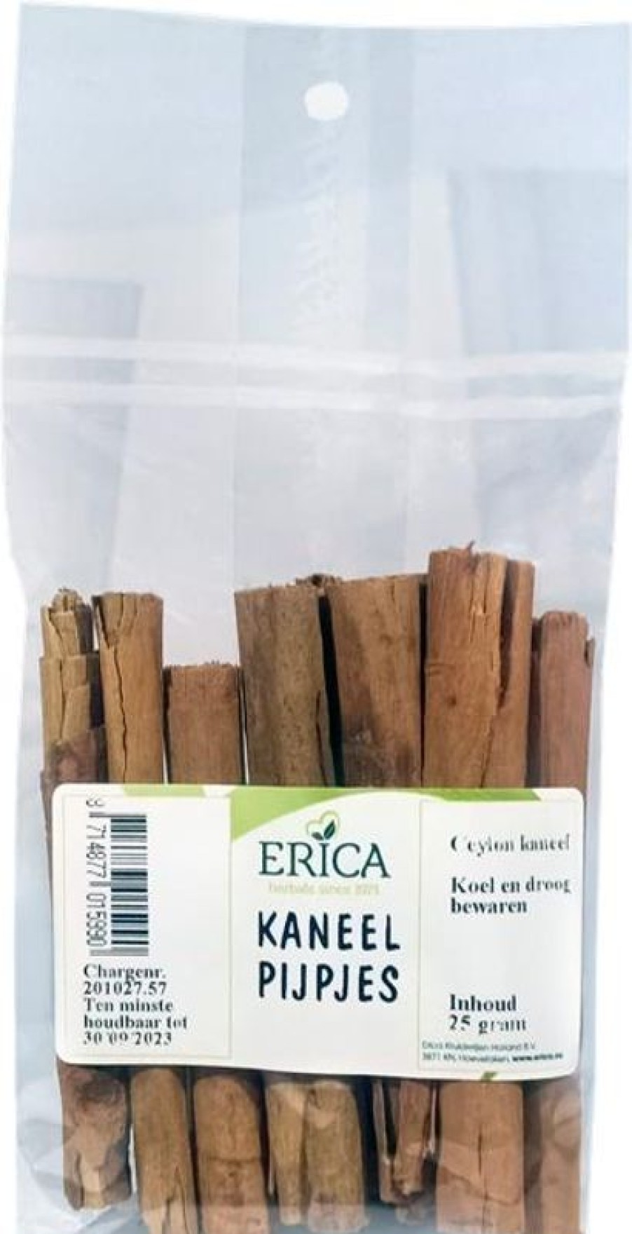 ERICA Pipe Cannella Ceylon 25 G | Sacchetti di spezie