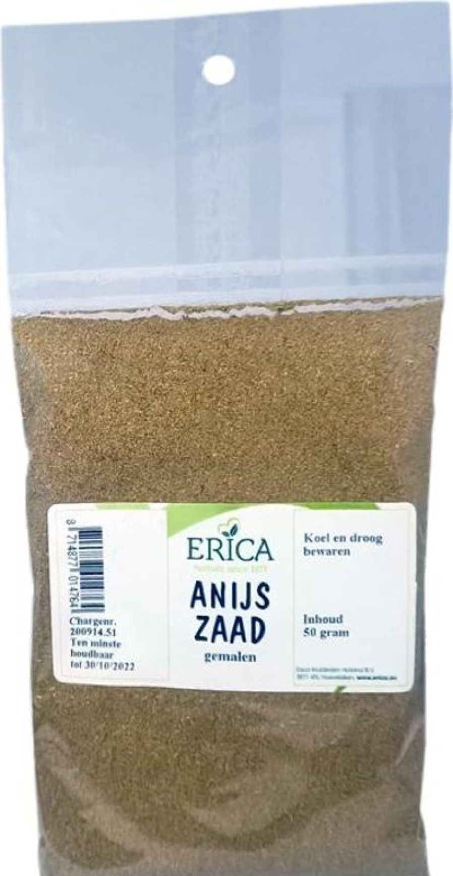 ERICA Semi di anice macinati (anice in polvere) 50 G | Sacchetti di spezie