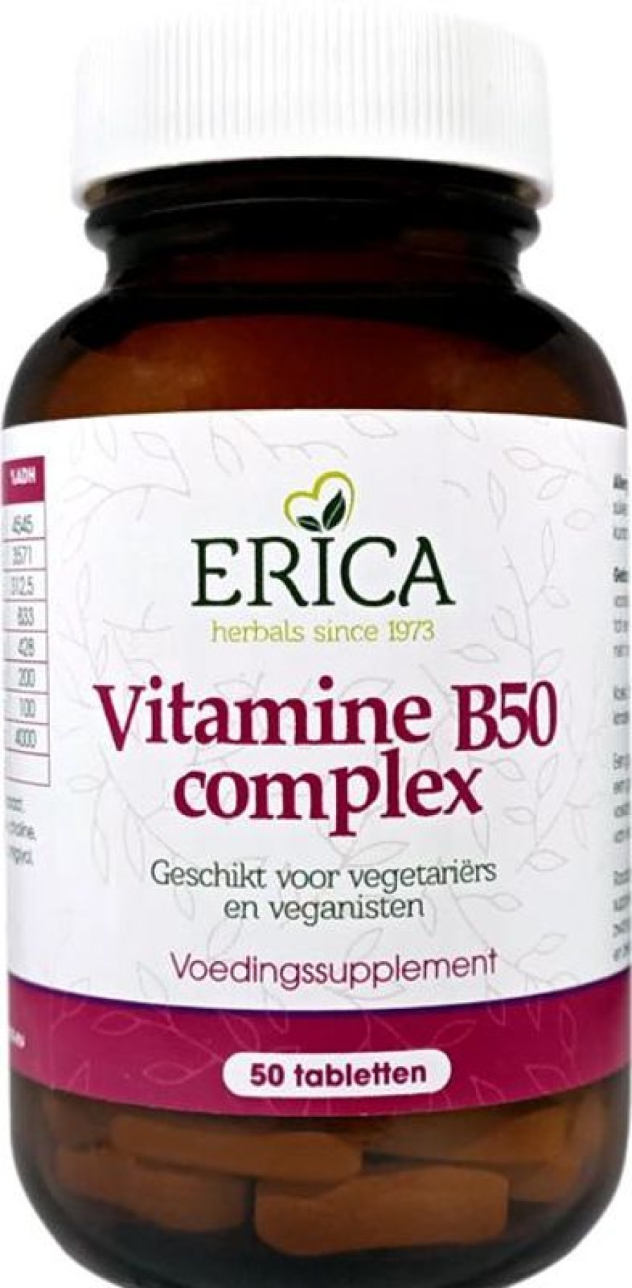 ERICA Vitamina B 50 Complex Compresse 50 Mg 100 Pz | Energia