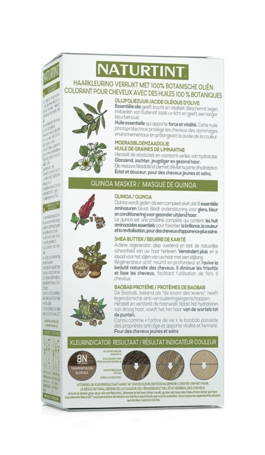 NATURTINT Natura 8N Tarwekiem Biondo 160M | Colorazione dei capelli