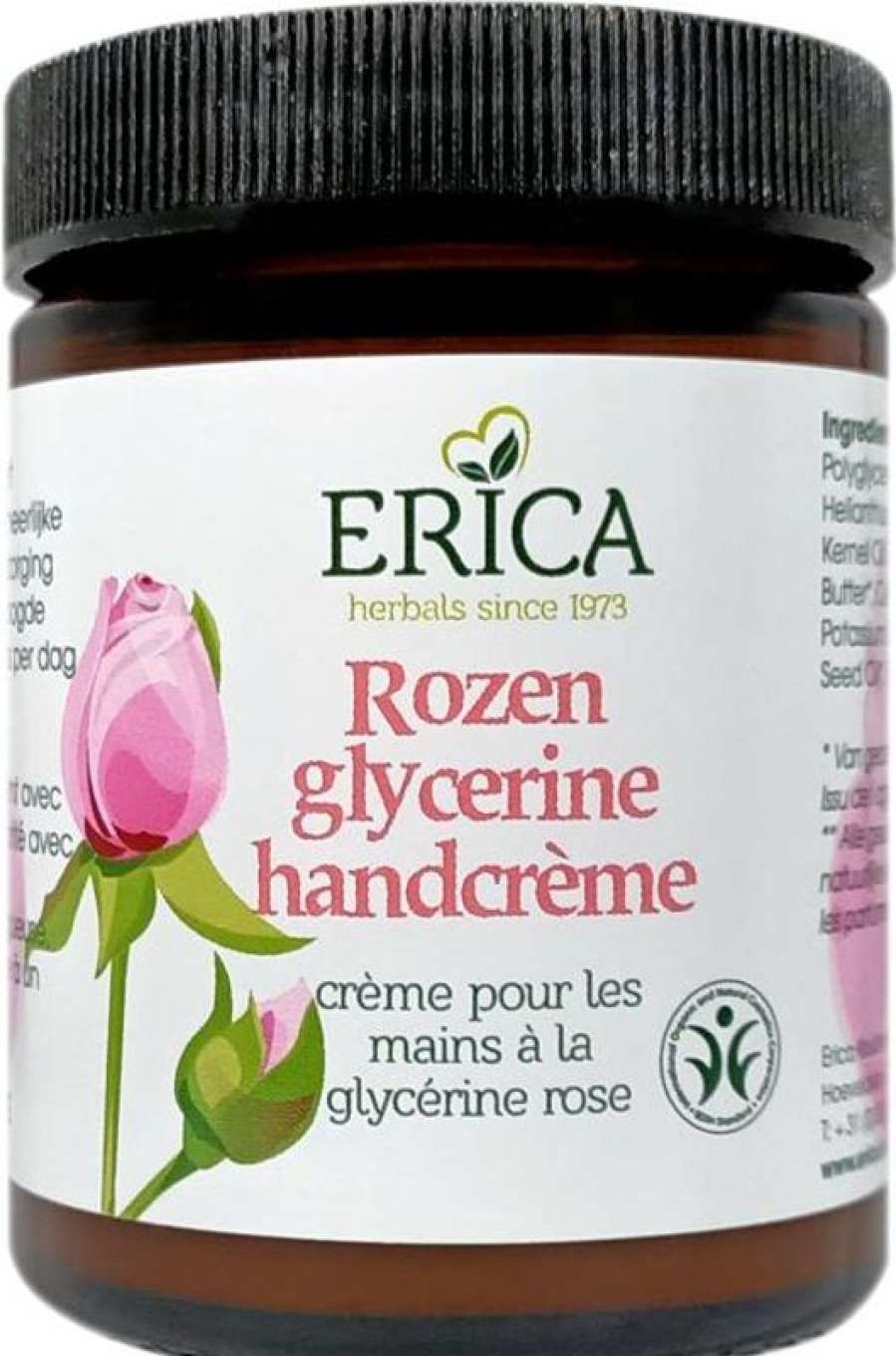 ERICA Crema Mani Alla Rosa-Glicerina 90 Ml | Crema per le mani