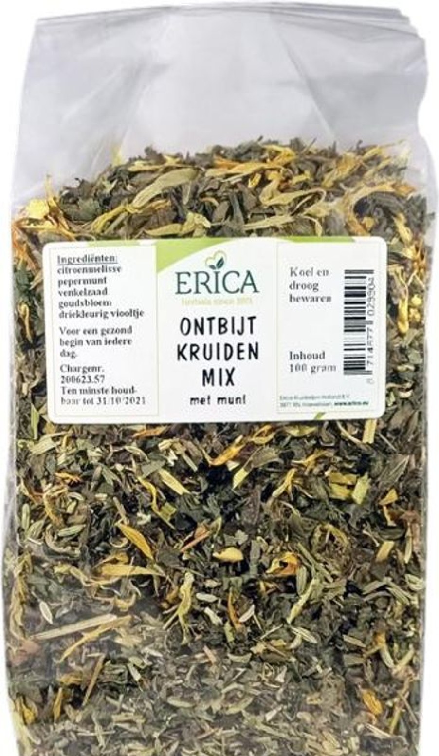 ERICA Mix Di Erbe Per La Colazione Con Menta 100 G | Tisana mista alle erbe