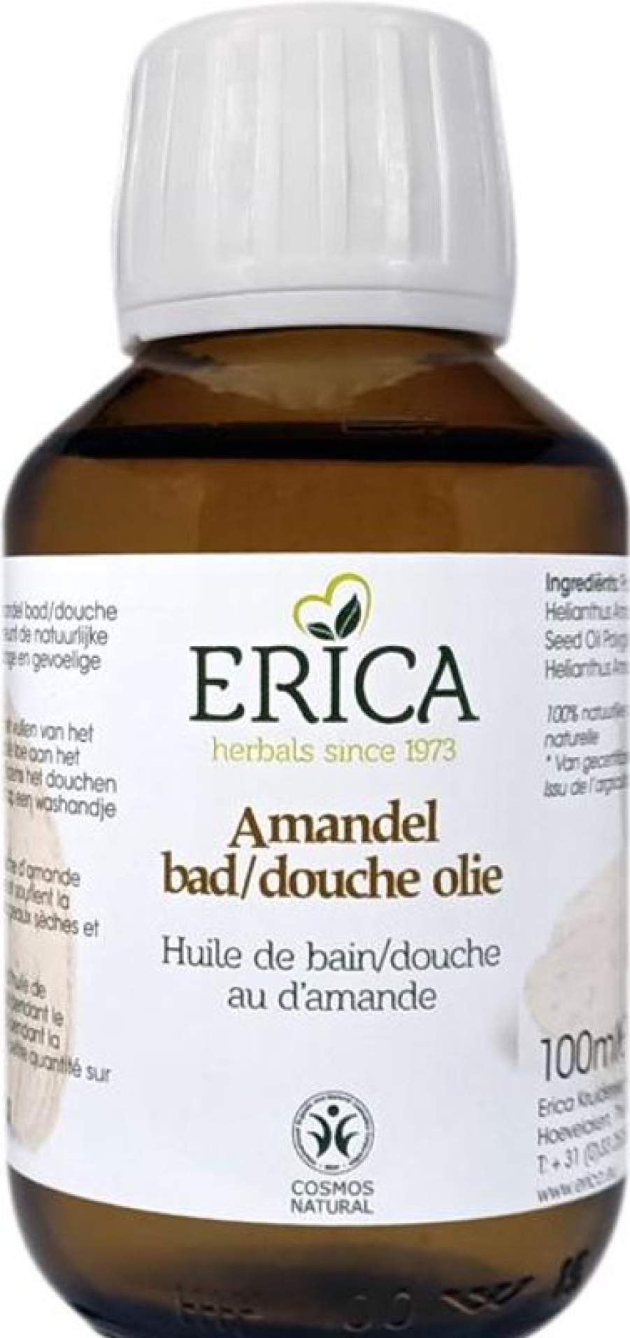 ERICA Olio Bagno/Doccia Mandorla 100 Ml | Olio da bagno