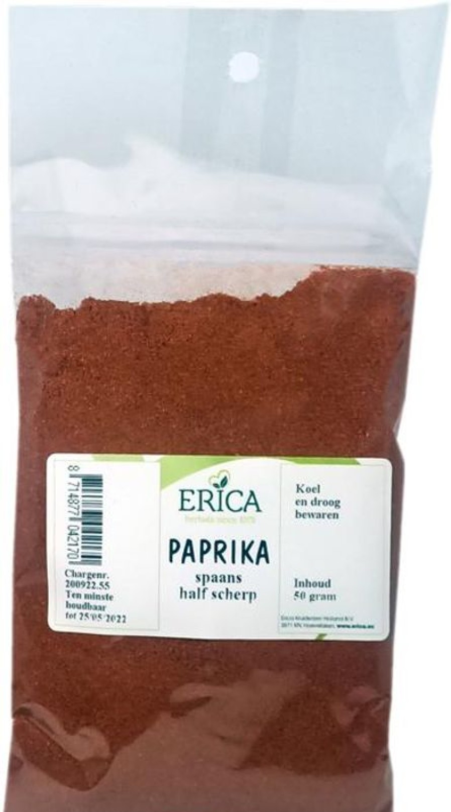 ERICA Paprika Spagnola (Semi-forte) 50 G | Sacchetti di spezie