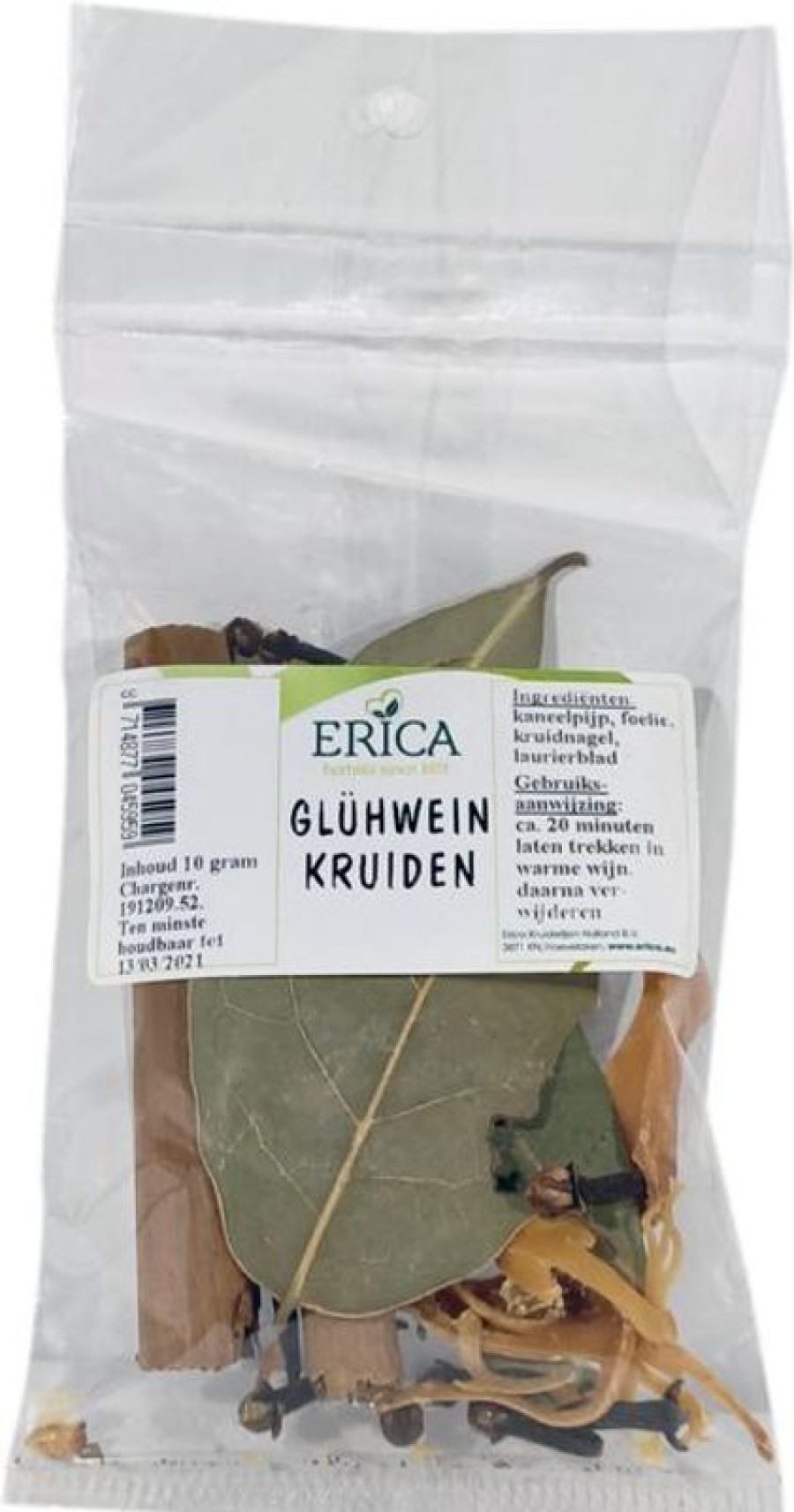 ERICA Gluhwein Erbe 10 G | Sacchetti di spezie