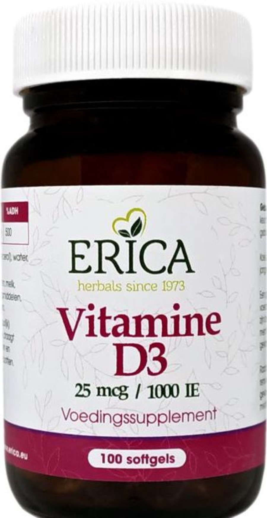 ERICA Vitamina D3 25 Mcg 100 capsule molli | Mossa