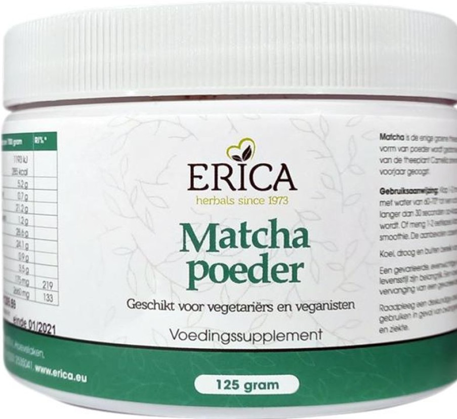 ERICA Matcha in polvere 125 g | Disintossicazione