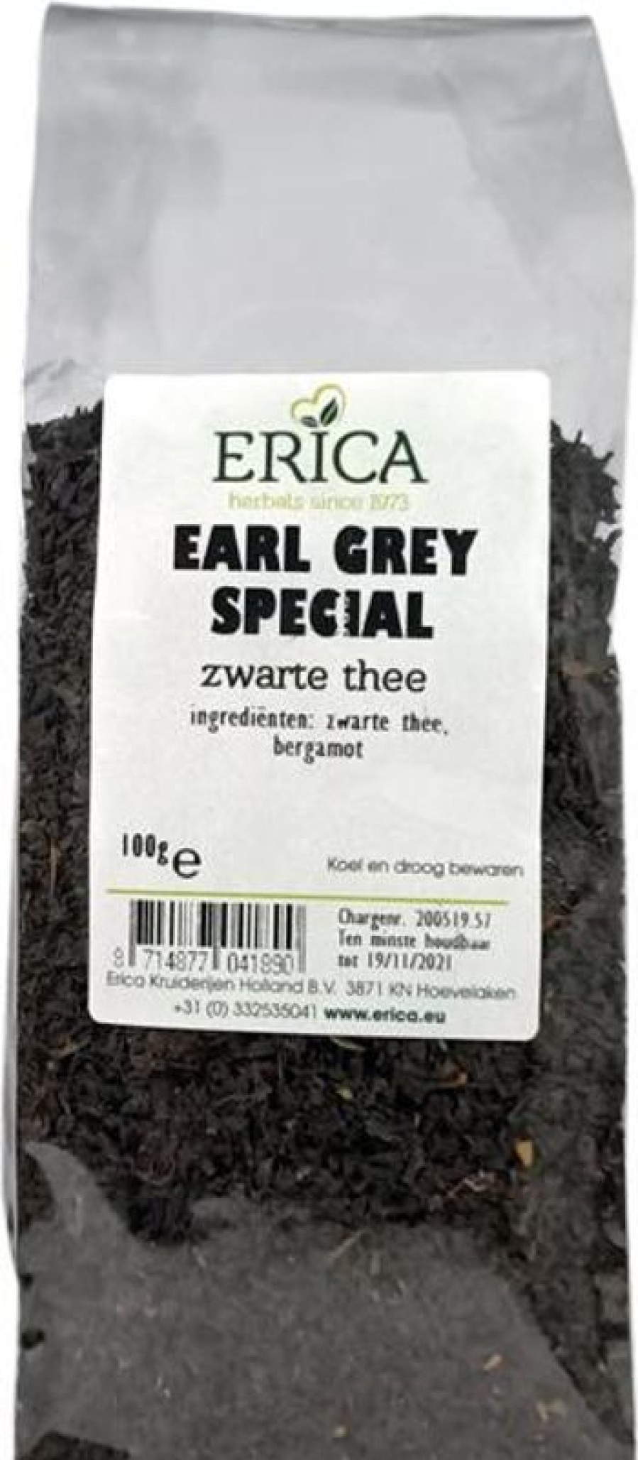 ERICA Earl Grey Speciale 100 G | Tè nero