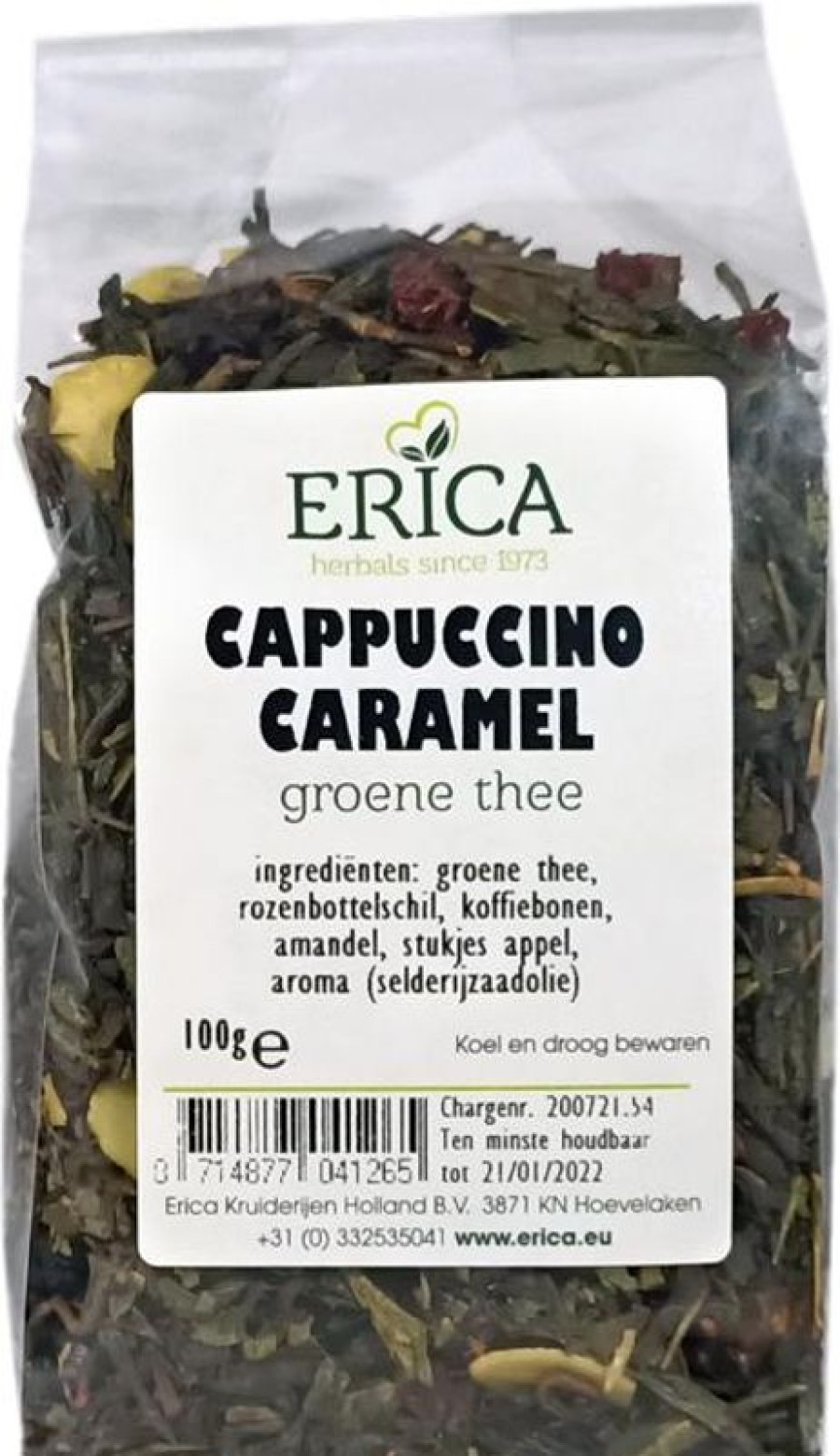 ERICA Cappuccino Caramello 100 G | Tè verde