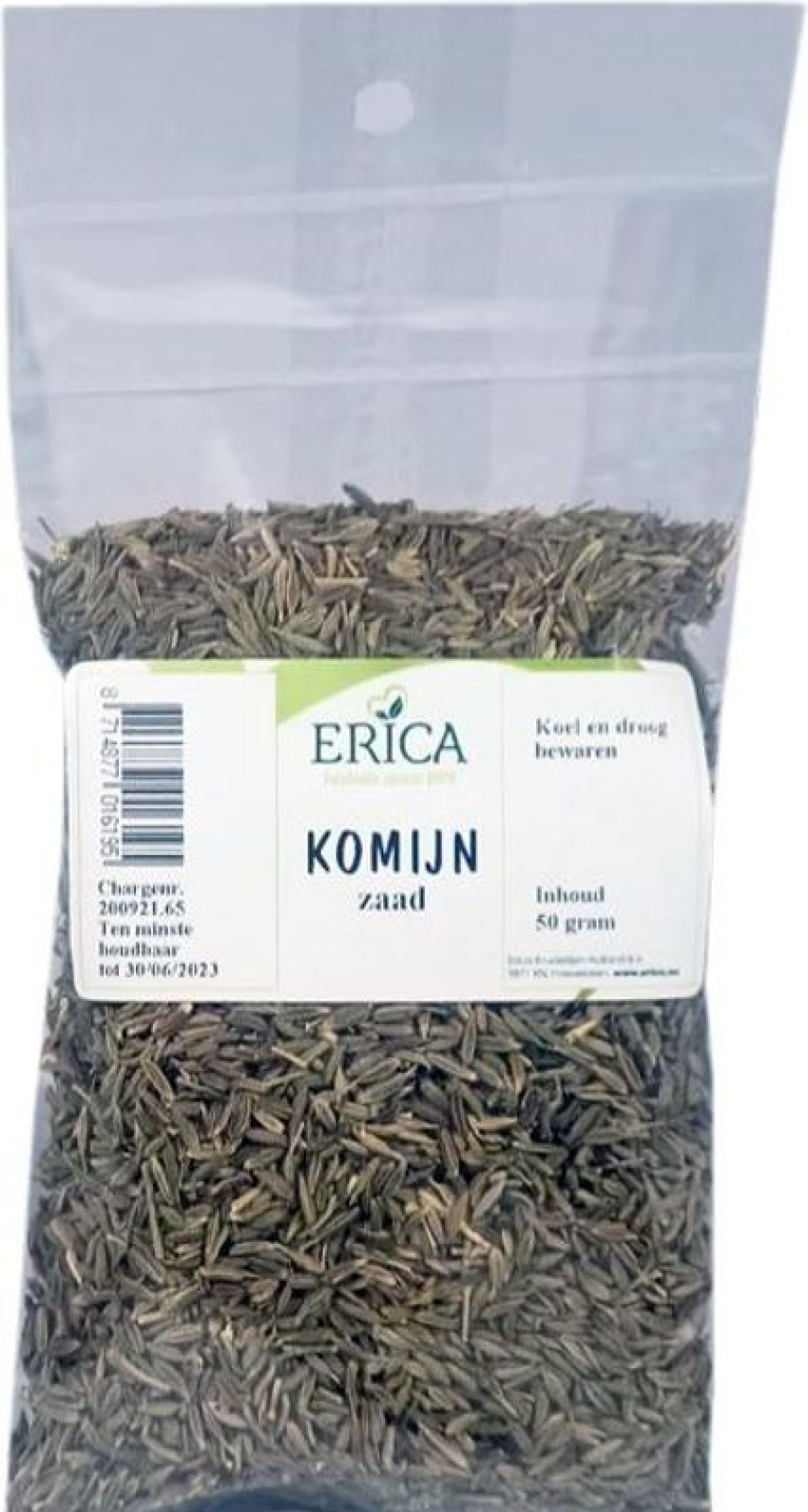 ERICA Semi di cumino (Djinten) 50 G | Sacchetti di spezie