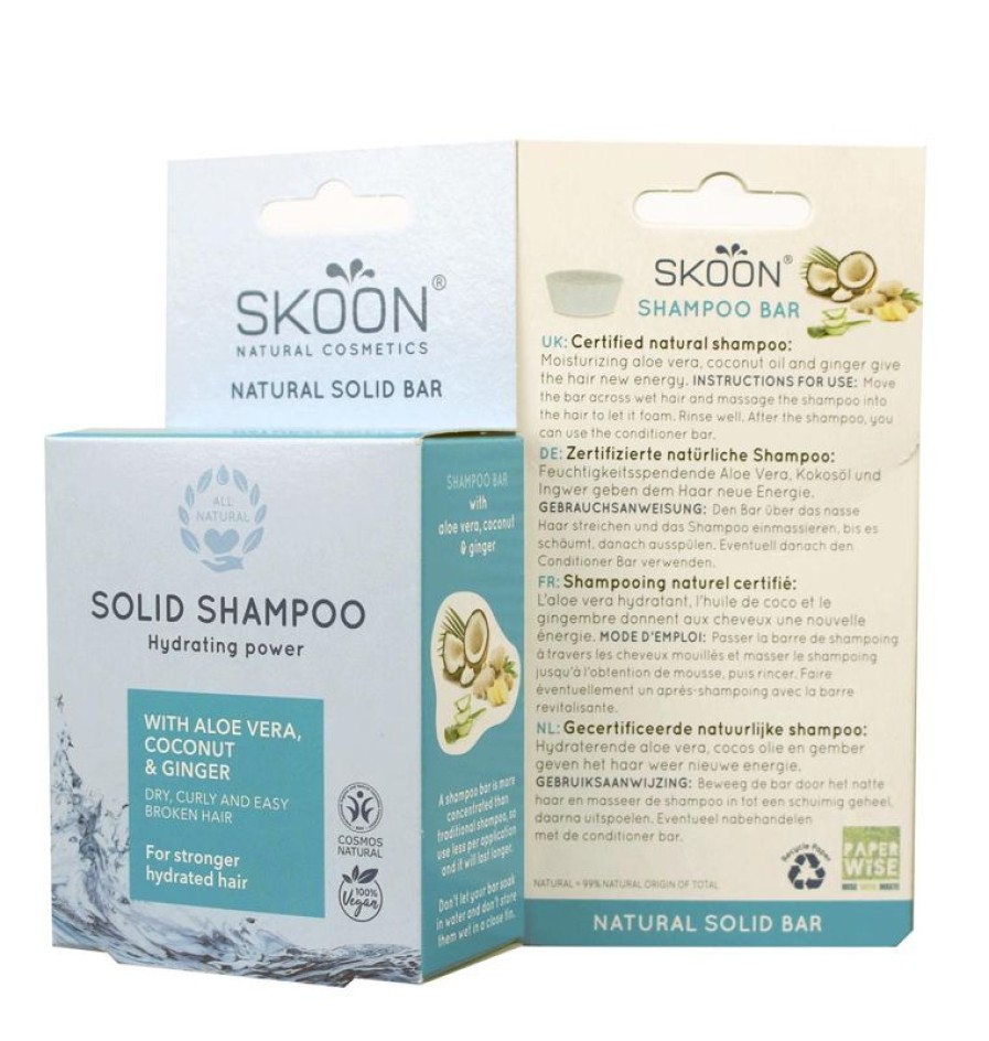 SKOON Shampoo Solido Pulito Potere Idratante 90Gr | Shampoobar