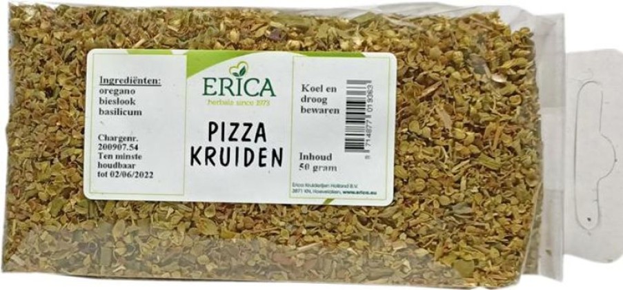 ERICA Erbe Per Pizza 50 G | Sacchetti di spezie